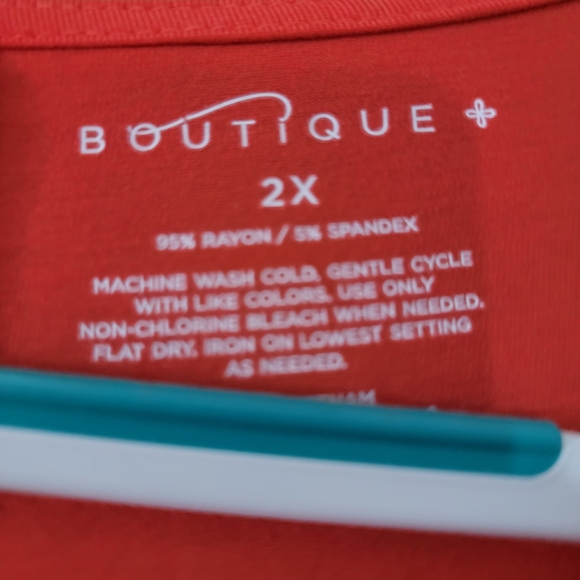 Boutique+ Red Lace-Up Tunic Dress - Picture 4 of 5